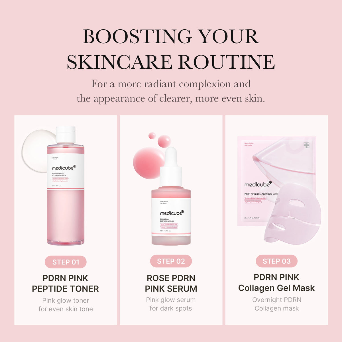PDRN Pink Peptide Toner - medicube.us